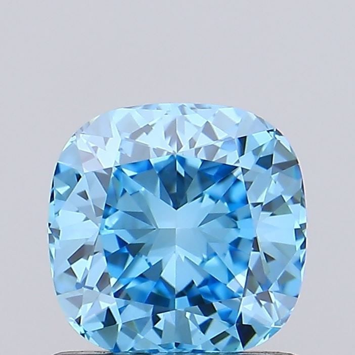 Loose Diamond - CUSHION MODIFIED 0.95ct Fancy Vivid Blue VVS2: Loose Diamond - CUSHION MODIFIED 0.95ct Fancy Vivid Blue VVS2 Source: This is a real non-mined Diamond that has been grown in a lab Shape: CUSHION MODIFIED Carats: 0.95 Color: Fancy Vivid Blue Certifi