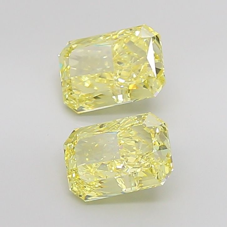 Loose Diamond - RADIANT 2.54ct Fancy Vivid Yellow VS1: Loose Diamond - RADIANT 2.54ct Fancy Vivid Yellow VS1 Source: This is a real non-mined Diamond that has been grown in a lab Shape: RADIANT Carats: 2.54 Color: Fancy Vivid Yellow Certification: IGI Vid