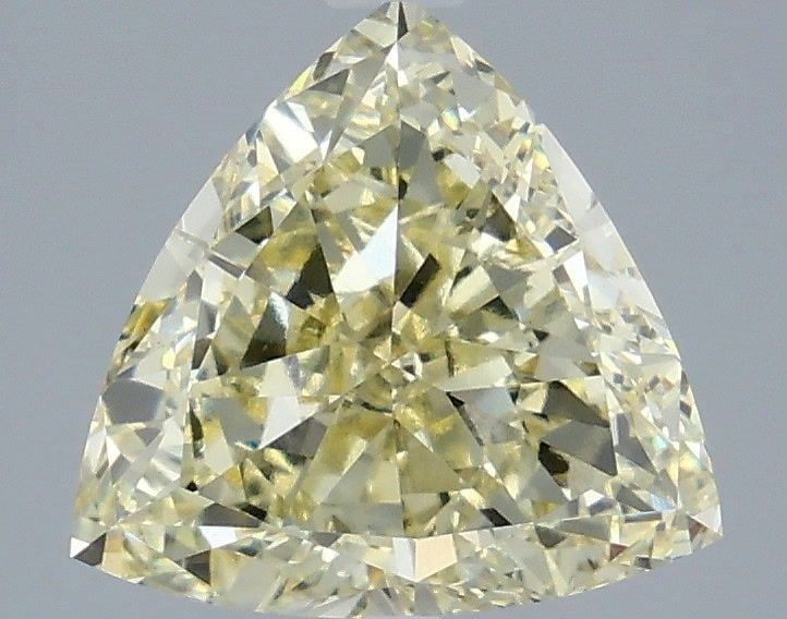 Loose Diamond - TRIANGULAR 3.58ct Fancy Yellow VS1: Loose Diamond - TRIANGULAR 3.58ct Fancy Yellow VS1 Source: This is a real non-mined Diamond that has been grown in a lab Shape: TRIANGULAR Carats: 3.58 Color: Fancy Yellow Certification: IGI Video: