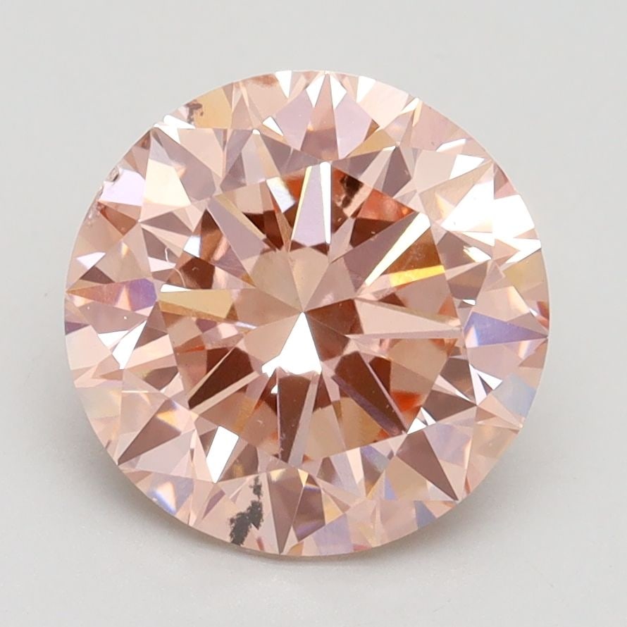 Loose Diamond - ROUND 3.0ct Fancy Intense Pink SI1: Loose Diamond - ROUND 3.0ct Fancy Intense Pink SI1 Source: This is a real non-mined Diamond that has been grown in a lab Shape: ROUND Carats: 3.0 Color: Fancy Intense Pink Certification: IGI Video: