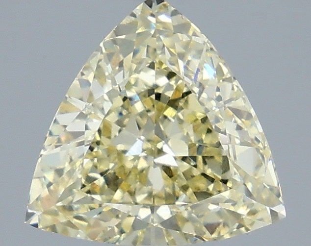 Loose Diamond - TRIANGULAR 2.55ct Fancy Yellow VS1: Loose Diamond - TRIANGULAR 2.55ct Fancy Yellow VS1 Source: This is a real non-mined Diamond that has been grown in a lab Shape: TRIANGULAR Carats: 2.55 Color: Fancy Yellow Certification: IGI Video:
