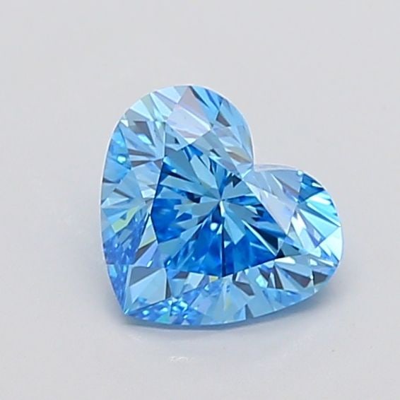 Loose Diamond - HEART 1.68ct Fancy Vivid Blue VS1: Loose Diamond - HEART 1.68ct Fancy Vivid Blue VS1 Source: This is a real non-mined Diamond that has been grown in a lab Shape: HEART Carats: 1.68 Color: Fancy Vivid Blue Certification: IGI Video:
