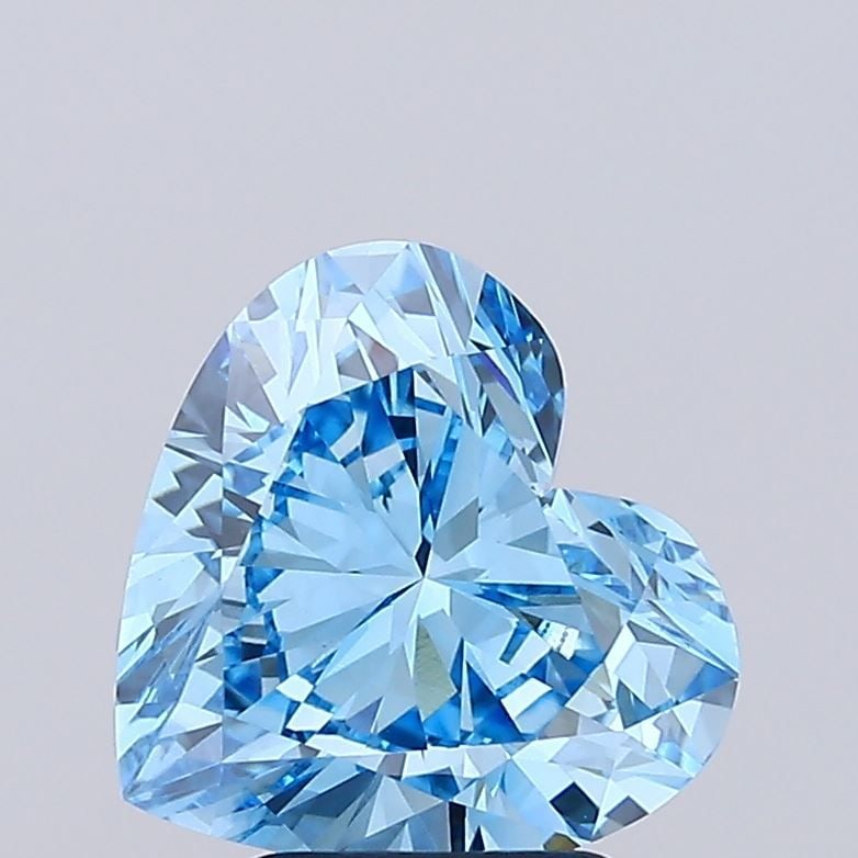 Loose Diamond - HEART 3.07ct Fancy Vivid Blue VVS2: Loose Diamond - HEART 3.07ct Fancy Vivid Blue VVS2 Source: This is a real non-mined Diamond that has been grown in a lab Shape: HEART Carats: 3.07 Color: Fancy Vivid Blue Certification: IGI Video: