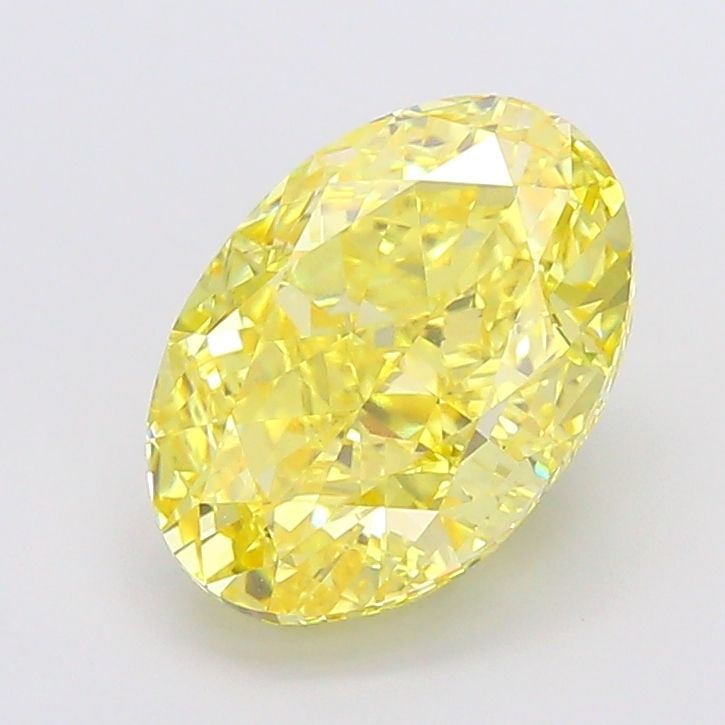 Loose Diamond - OVAL 6.11ct Fancy Vivid Yellow VS1: Loose Diamond - OVAL 6.11ct Fancy Vivid Yellow VS1 Source: This is a real non-mined Diamond that has been grown in a lab Shape: OVAL Carats: 6.11 Color: Fancy Vivid Yellow Certification: IGI Video: