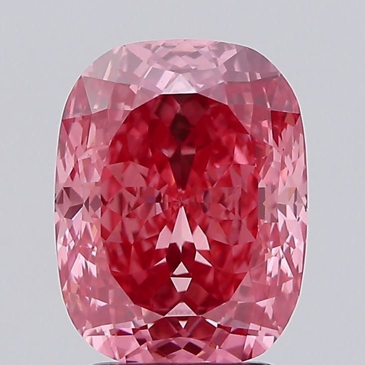 Loose Diamond - CUSHION MODIFIED 3.01ct Fancy Vivid Pink VVS2: Loose Diamond - CUSHION MODIFIED 3.01ct Fancy Vivid Pink VVS2 Source: This is a real non-mined Diamond that has been grown in a lab Shape: CUSHION MODIFIED Carats: 3.01 Color: Fancy Vivid Pink Certifi