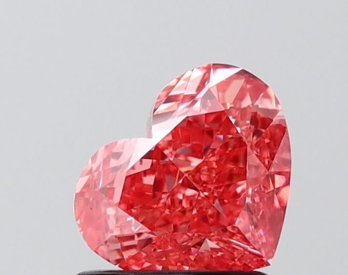 Loose Diamond - HEART 1.34ct Fancy Vivid Pink VS1: Loose Diamond - HEART 1.34ct Fancy Vivid Pink VS1 Source: This is a real non-mined Diamond that has been grown in a lab Shape: HEART Carats: 1.34 Color: Fancy Vivid Pink Certification: IGI Video: