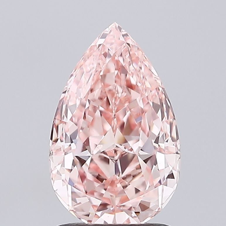 Loose Diamond - PEAR 1.62ct Fancy Intense Pink VS1: Loose Diamond - PEAR 1.62ct Fancy Intense Pink VS1 Source: This is a real non-mined Diamond that has been grown in a lab Shape: PEAR Carats: 1.62 Color: Fancy Intense Pink Certification: IGI Video: