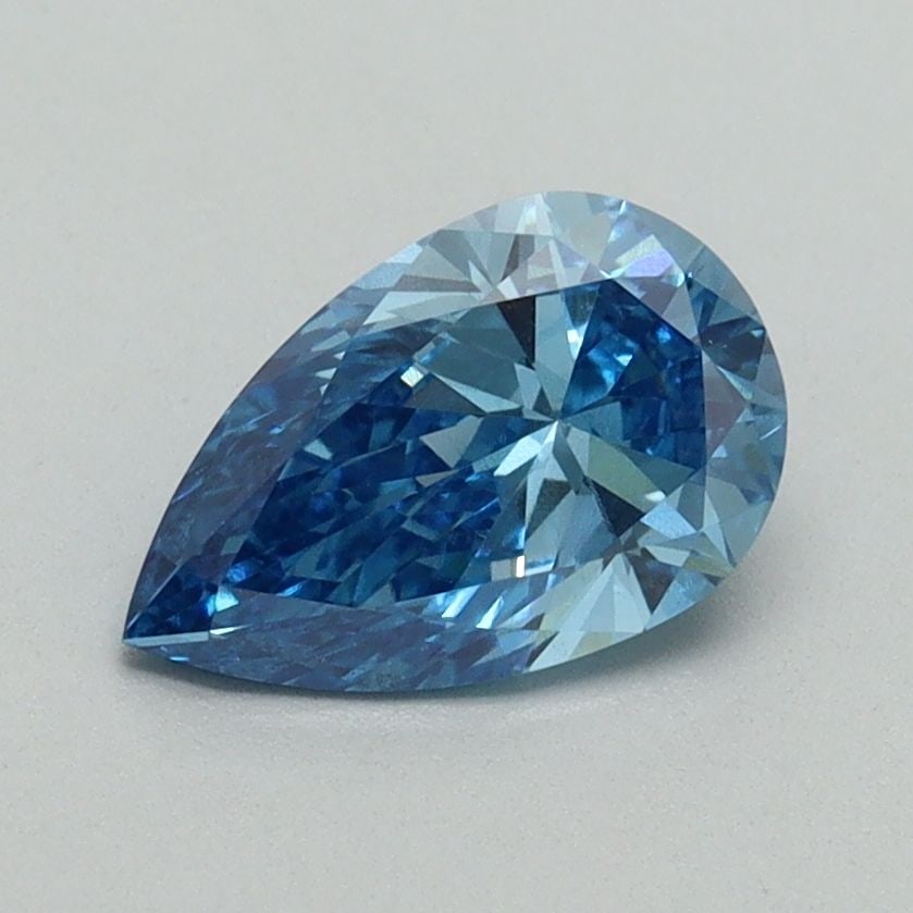 Loose Diamond - PEAR 1.01ct Fancy Vivid Blue VS2: Loose Diamond - PEAR 1.01ct Fancy Vivid Blue VS2 Source: This is a real non-mined Diamond that has been grown in a lab Shape: PEAR Carats: 1.01 Color: Fancy Vivid Blue Certification: IGI Video: