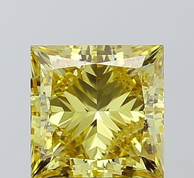 Loose Diamond - PRINCESS 2.99ct Fancy Intense Yellow SI1: Loose Diamond - PRINCESS 2.99ct Fancy Intense Yellow SI1 Source: This is a real non-mined Diamond that has been grown in a lab Shape: PRINCESS Carats: 2.99 Color: Fancy Intense Yellow Certification: I