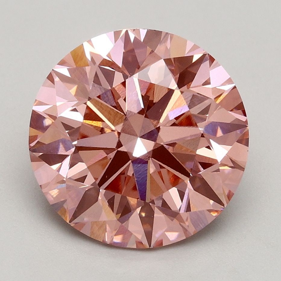 Loose Diamond - ROUND 2.7ct Fancy Intense Pink VS1: Loose Diamond - ROUND 2.7ct Fancy Intense Pink VS1 Source: This is a real non-mined Diamond that has been grown in a lab Shape: ROUND Carats: 2.7 Color: Fancy Intense Pink Certification: IGI Video: