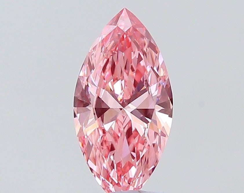 Loose Diamond - MARQUISE 1.22ct Fancy Vivid Pink VS1: Loose Diamond - MARQUISE 1.22ct Fancy Vivid Pink VS1 Source: This is a real non-mined Diamond that has been grown in a lab Shape: MARQUISE Carats: 1.22 Color: Fancy Vivid Pink Certification: IGI Video