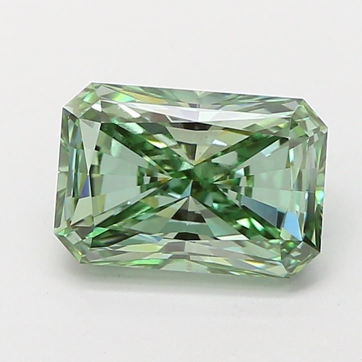 Loose Diamond - RADIANT 2.02ct Fancy Vivid Green VVS2: Loose Diamond - RADIANT 2.02ct Fancy Vivid Green VVS2 Source: This is a real non-mined Diamond that has been grown in a lab Shape: RADIANT Carats: 2.02 Color: Fancy Vivid Green Certification: IGI Vide
