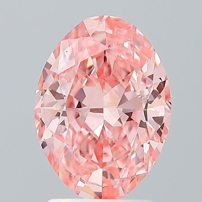 Loose Diamond - OVAL 2.08ct Fancy Vivid Pink VVS2: Loose Diamond - OVAL 2.08ct Fancy Vivid Pink VVS2 Source: This is a real non-mined Diamond that has been grown in a lab Shape: OVAL Carats: 2.08 Color: Fancy Vivid Pink Certification: IGI Video: