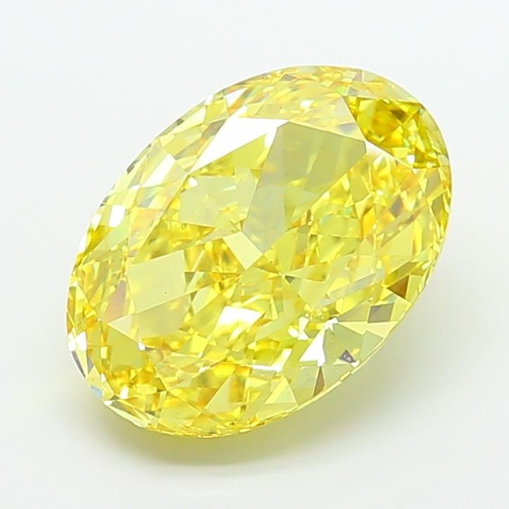 Loose Diamond - OVAL 9.08ct Fancy Vivid Yellow VS1: Loose Diamond - OVAL 9.08ct Fancy Vivid Yellow VS1 Source: This is a real non-mined Diamond that has been grown in a lab Shape: OVAL Carats: 9.08 Color: Fancy Vivid Yellow Certification: IGI Video:
