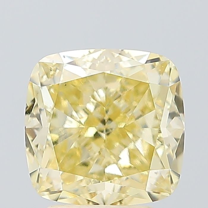 Loose Diamond - CUSHION MODIFIED 3.02ct Fancy Yellow VS1: Loose Diamond - CUSHION MODIFIED 3.02ct Fancy Yellow VS1 Source: This is a real non-mined Diamond that has been grown in a lab Shape: CUSHION MODIFIED Carats: 3.02 Color: Fancy Yellow Certification: I