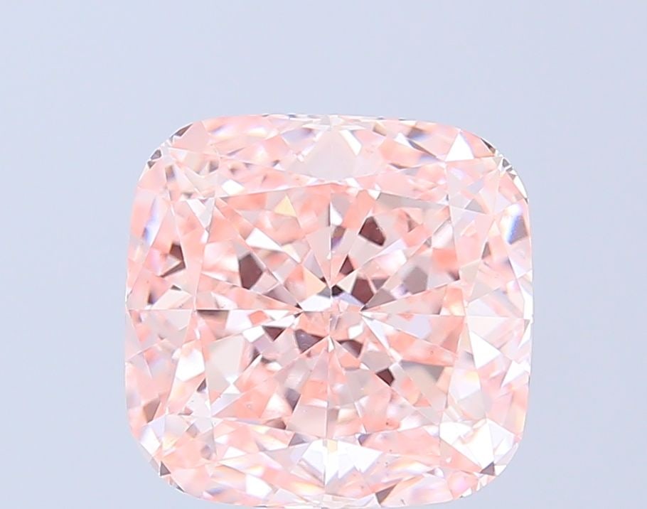 Loose Diamond - CUSHION MODIFIED 5.35ct Fancy Intense Pink VS1: Loose Diamond - CUSHION MODIFIED 5.35ct Fancy Intense Pink VS1 Source: This is a real non-mined Diamond that has been grown in a lab Shape: CUSHION MODIFIED Carats: 5.35 Color: Fancy Intense Pink Cert