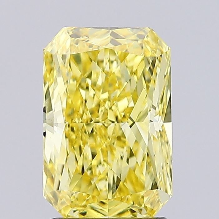 Loose Diamond - RADIANT 1.83ct Fancy Vivid Yellow VS1: Loose Diamond - RADIANT 1.83ct Fancy Vivid Yellow VS1 Source: This is a real non-mined Diamond that has been grown in a lab Shape: RADIANT Carats: 1.83 Color: Fancy Vivid Yellow Certification: IGI Vid