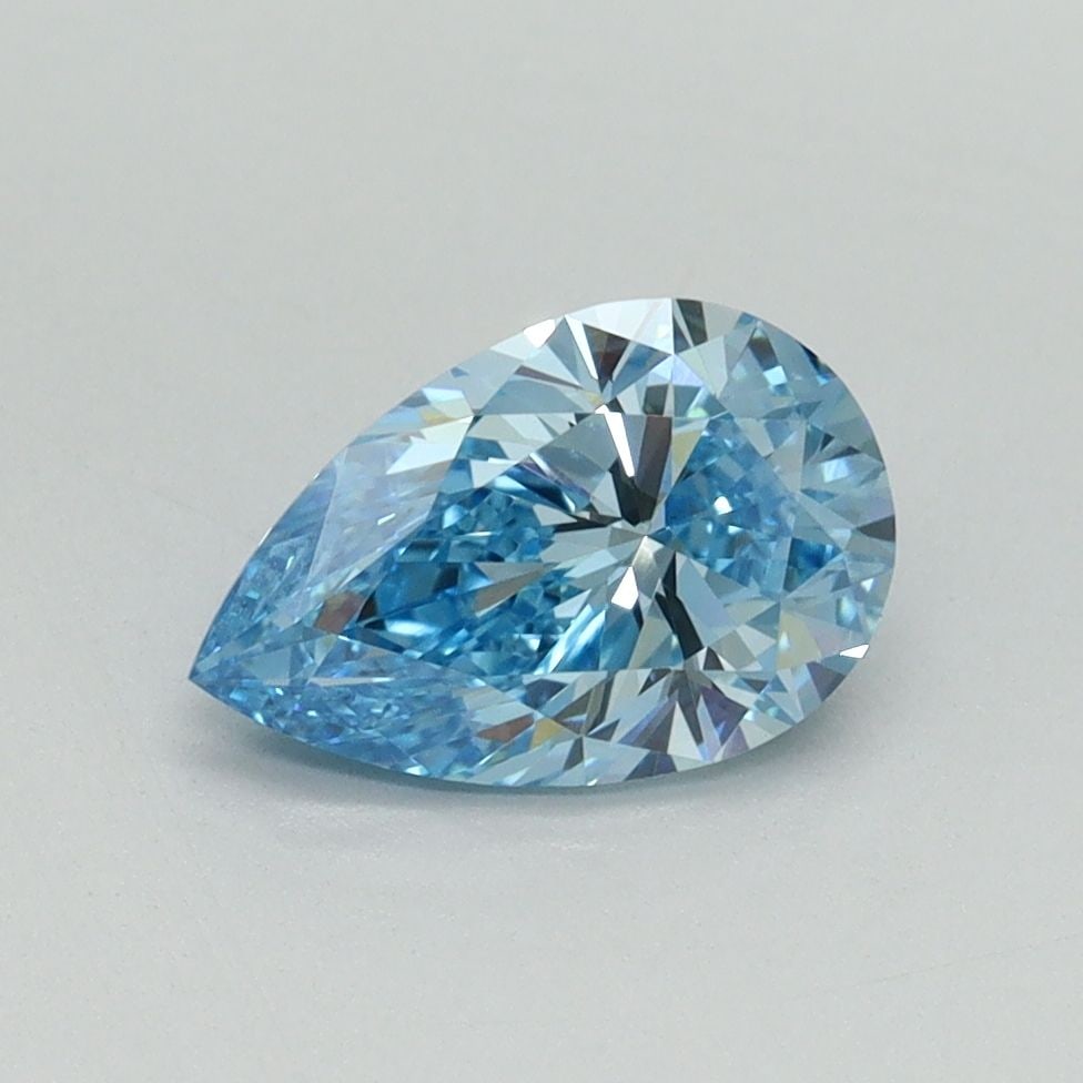 Loose Diamond - PEAR 1.13ct Fancy Vivid Blue VS1: Loose Diamond - PEAR 1.13ct Fancy Vivid Blue VS1 Source: This is a real non-mined Diamond that has been grown in a lab Shape: PEAR Carats: 1.13 Color: Fancy Vivid Blue Certification: IGI Video: