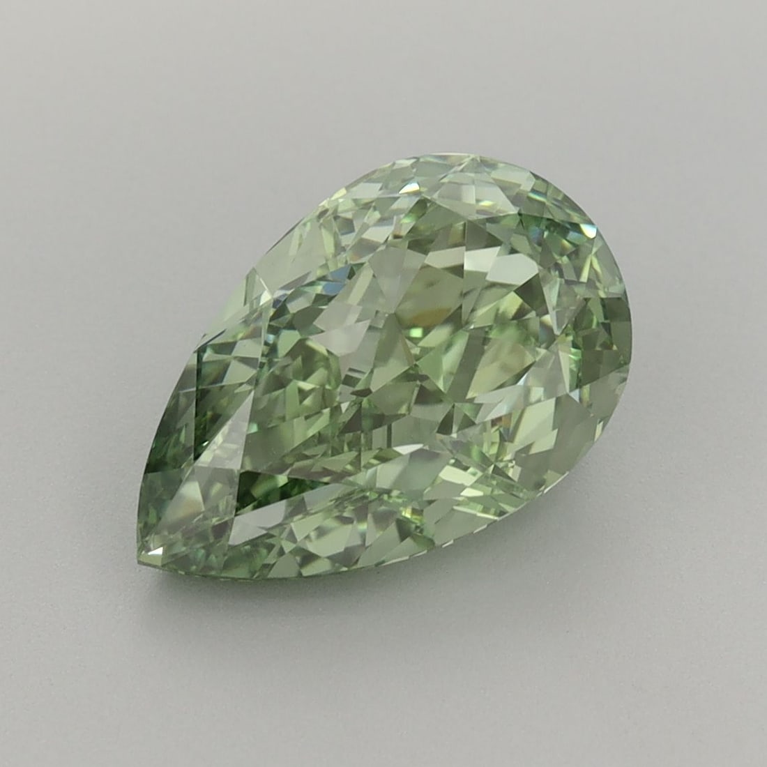 Loose Diamond - PEAR 3.01ct Fancy Vivid Green VVS2 (1 of 1)