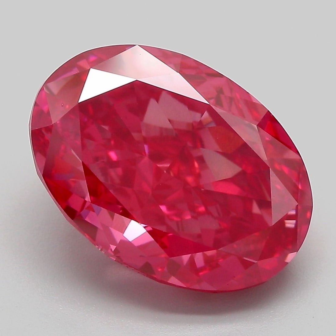 Loose Diamond - OVAL 8.03ct Fancy Vivid Red VS1 (1 of 1)