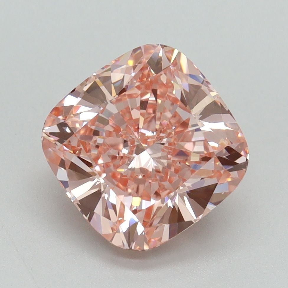 Loose Diamond - CUSHION BRILLIANT 3.03ct Fancy Vivid Pink VS1: Loose Diamond - CUSHION BRILLIANT 3.03ct Fancy Vivid Pink VS1 Source: This is a real non-mined Diamond that has been grown in a lab Shape: CUSHION BRILLIANT Carats: 3.03 Color: Fancy Vivid Pink Certif