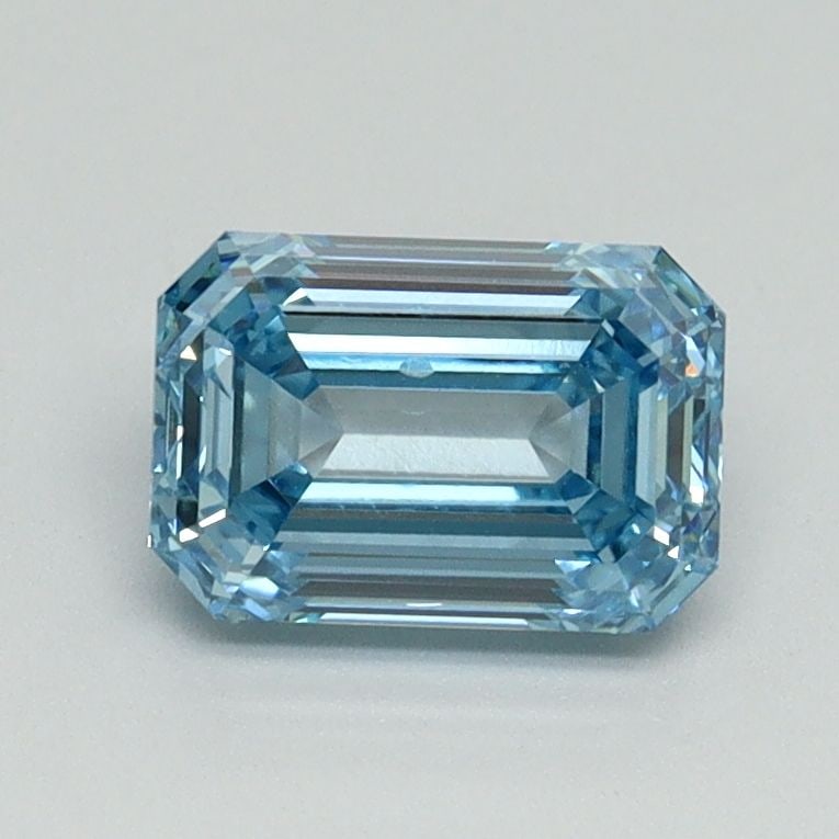 Loose Diamond - EMERALD 1.1ct Fancy Vivid Blue VS2: Loose Diamond - EMERALD 1.1ct Fancy Vivid Blue VS2 Source: This is a real non-mined Diamond that has been grown in a lab Shape: EMERALD Carats: 1.1 Color: Fancy Vivid Blue Certification: IGI Video: