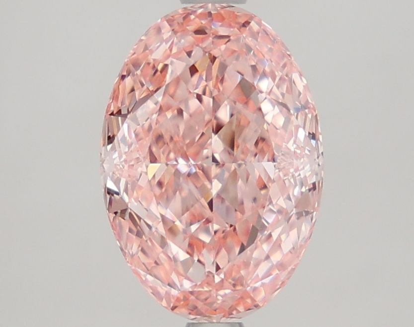 Loose Diamond - OVAL 2.46ct Fancy Vivid Pink VVS2: Loose Diamond - OVAL 2.46ct Fancy Vivid Pink VVS2 Source: This is a real non-mined Diamond that has been grown in a lab Shape: OVAL Carats: 2.46 Color: Fancy Vivid Pink Certification: IGI Video: