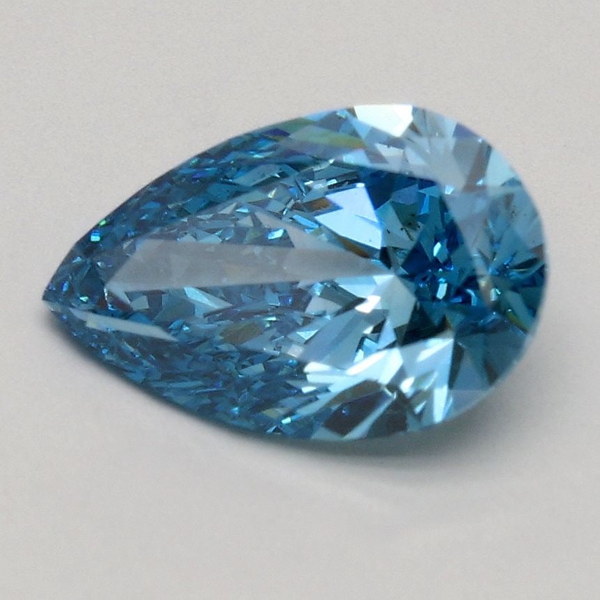 Loose Diamond - PEAR 1.2ct Fancy Vivid Blue VS2: Loose Diamond - PEAR 1.2ct Fancy Vivid Blue VS2 Source: This is a real non-mined Diamond that has been grown in a lab Shape: PEAR Carats: 1.2 Color: Fancy Vivid Blue Certification: IGI Video: