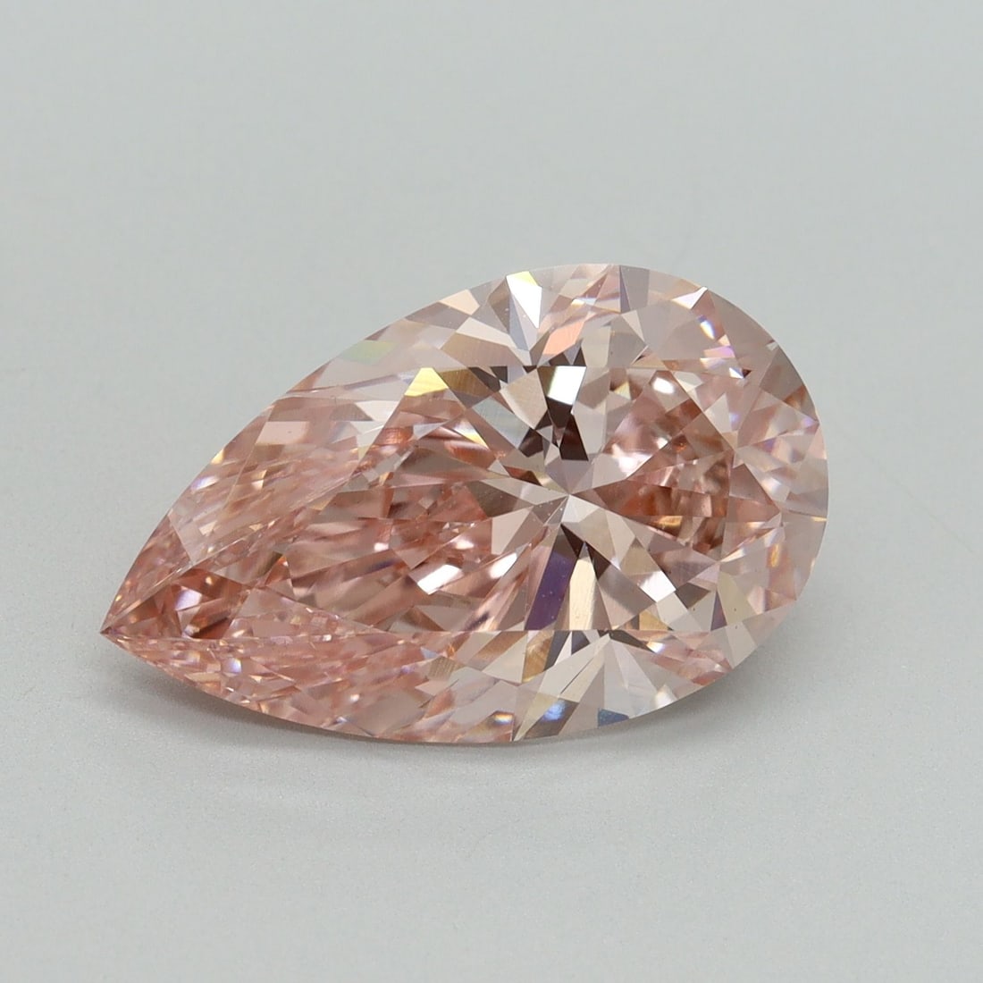 Loose Diamond - PEAR 5.23ct Fancy Intense Pink VS1: Loose Diamond - PEAR 5.23ct Fancy Intense Pink VS1 Source: This is a real non-mined Diamond that has been grown in a lab Shape: PEAR Carats: 5.23 Color: Fancy Intense Pink Certification: IGI Video: