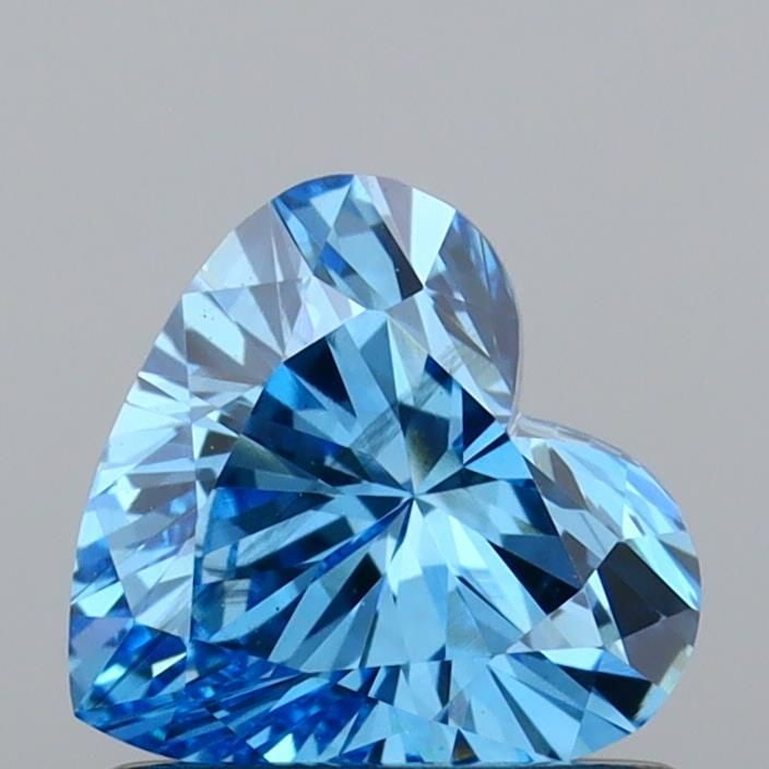 Loose Diamond - HEART 0.78ct Fancy Vivid Blue VS2: Loose Diamond - HEART 0.78ct Fancy Vivid Blue VS2 Source: This is a real non-mined Diamond that has been grown in a lab Shape: HEART Carats: 0.78 Color: Fancy Vivid Blue Certification: IGI Video: