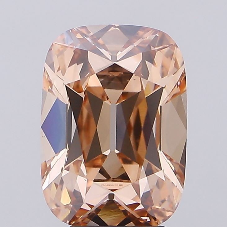 Loose Diamond - CUSHION 5.06ct Fancy Light Pinkish Brown VS1: Loose Diamond - CUSHION 5.06ct Fancy Light Pinkish Brown VS1 Source: This is a real non-mined Diamond that has been grown in a lab Shape: CUSHION Carats: 5.06 Color: Fancy Light Pinkish Brown Certific