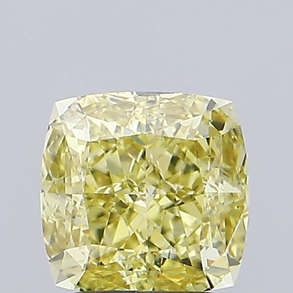 Loose Diamond - CUSHION MODIFIED 2.0ct Fancy Intense Yellow VS1: Loose Diamond - CUSHION MODIFIED 2.0ct Fancy Intense Yellow VS1 Source: This is a real non-mined Diamond that has been grown in a lab Shape: CUSHION MODIFIED Carats: 2.0 Color: Fancy Intense Yellow Ce