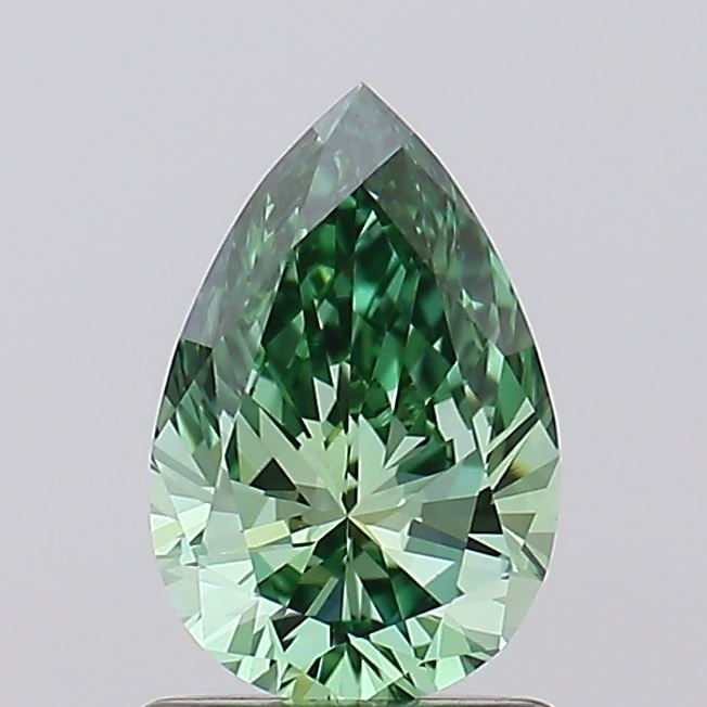 Loose Diamond - PEAR 0.98ct Fancy Green VS1: Loose Diamond - PEAR 0.98ct Fancy Green VS1 Source: This is a real non-mined Diamond that has been grown in a lab Shape: PEAR Carats: 0.98 Color: Fancy Green Certification: NONE Video: