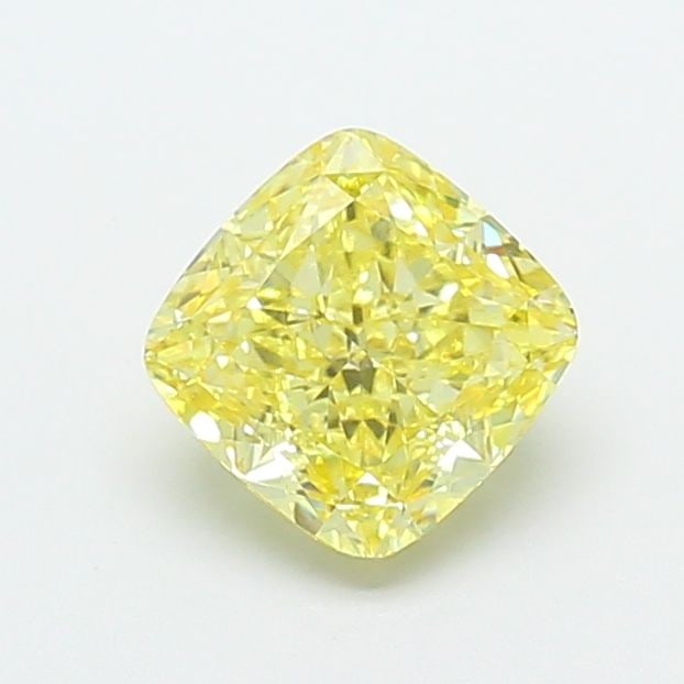 Loose Diamond - CUSHION MODIFIED 1.27ct Fancy Intense Yellow VS1: Loose Diamond - CUSHION MODIFIED 1.27ct Fancy Intense Yellow VS1 Source: This is a real non-mined Diamond that has been grown in a lab Shape: CUSHION MODIFIED Carats: 1.27 Color: Fancy Intense Yellow 