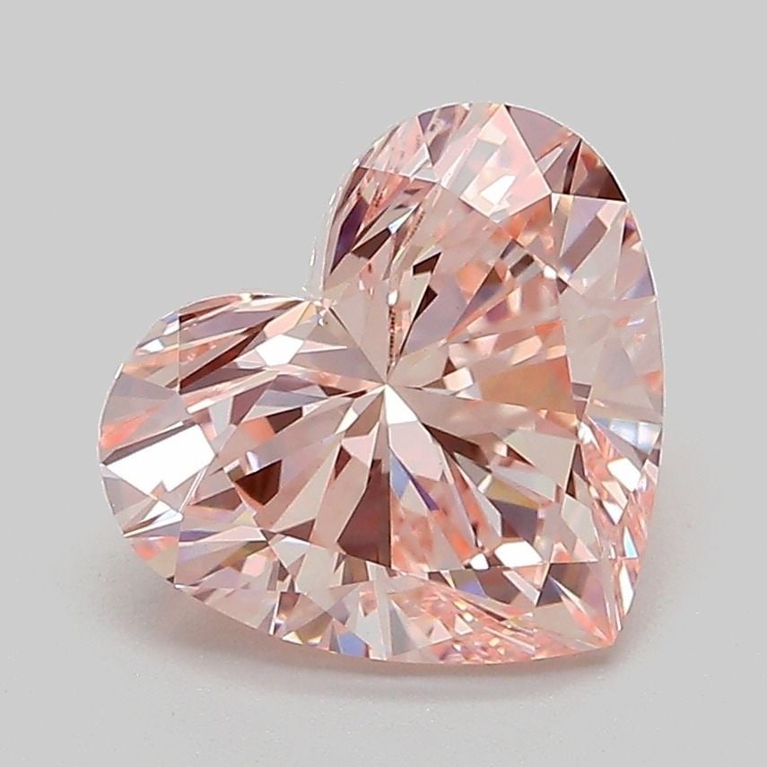 Loose Diamond - HEART 2.52ct Fancy Vivid Pink VS1: Loose Diamond - HEART 2.52ct Fancy Vivid Pink VS1 Source: This is a real non-mined Diamond that has been grown in a lab Shape: HEART Carats: 2.52 Color: Fancy Vivid Pink Certification: IGI Video: