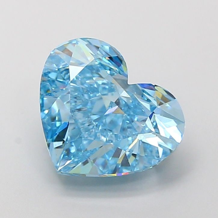 Loose Diamond - HEART 4.03ct Fancy Vivid Blue VVS2: Loose Diamond - HEART 4.03ct Fancy Vivid Blue VVS2 Source: This is a real non-mined Diamond that has been grown in a lab Shape: HEART Carats: 4.03 Color: Fancy Vivid Blue Certification: IGI Video: