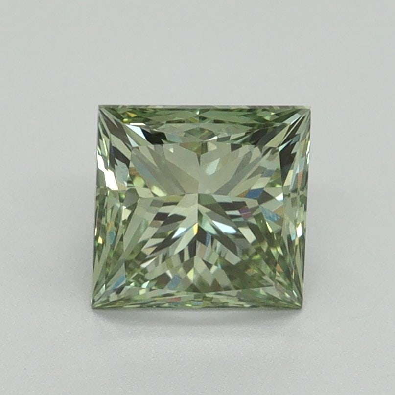 Loose Diamond - PRINCESS 1.29ct Fancy Vivid Green VS1: Loose Diamond - PRINCESS 1.29ct Fancy Vivid Green VS1 Source: This is a real non-mined Diamond that has been grown in a lab Shape: PRINCESS Carats: 1.29 Color: Fancy Vivid Green Certification: IGI Vid