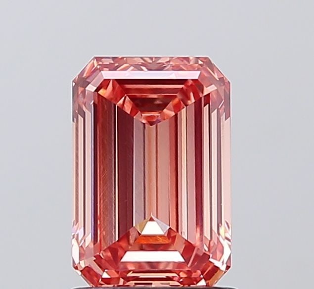 Loose Diamond - EMERALD 1.61ct Fancy Vivid Pink VS1: Loose Diamond - EMERALD 1.61ct Fancy Vivid Pink VS1 Source: This is a real non-mined Diamond that has been grown in a lab Shape: EMERALD Carats: 1.61 Color: Fancy Vivid Pink Certification: IGI Video: