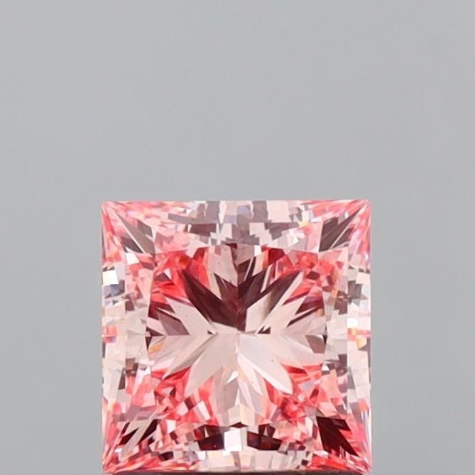 Loose Diamond - PRINCESS 1.51ct Fancy Vivid Pink VS1: Loose Diamond - PRINCESS 1.51ct Fancy Vivid Pink VS1 Source: This is a real non-mined Diamond that has been grown in a lab Shape: PRINCESS Carats: 1.51 Color: Fancy Vivid Pink Certification: IGI Video