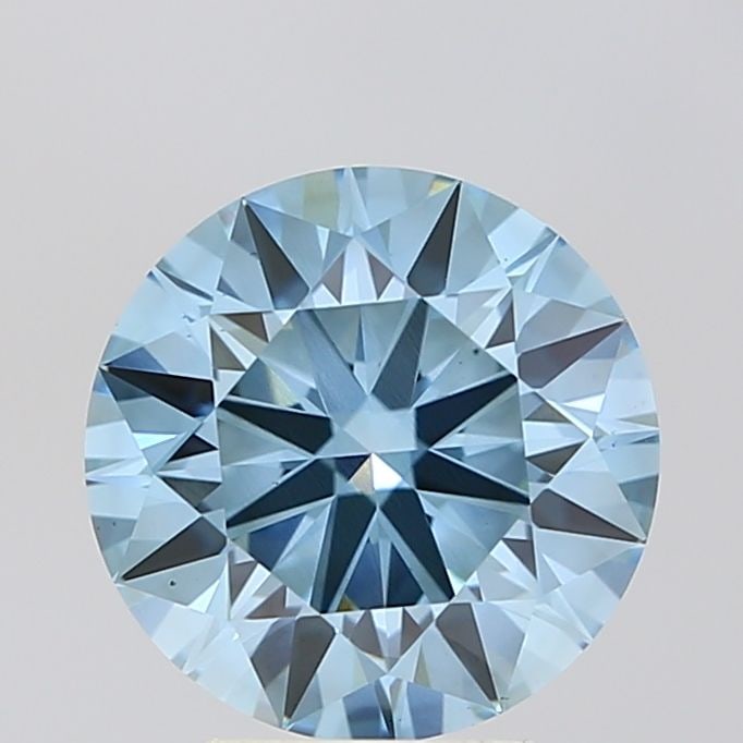 Ideal Loose Diamond - ROUND 3.09ct Fancy Vivid Blue VS1: Ideal Loose Diamond - ROUND 3.09ct Fancy Vivid Blue VS1 Source: This is a real non-mined Diamond that has been grown in a lab Shape: ROUND Carats: 3.09 Color: Fancy Vivid Blue Certification: IGI Video