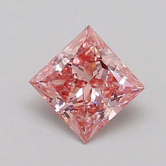 Loose Diamond - PRINCESS 0.6ct Fancy Intense Pink VS2: Loose Diamond - PRINCESS 0.6ct Fancy Intense Pink VS2 Source: This is a real non-mined Diamond that has been grown in a lab Shape: PRINCESS Carats: 0.6 Color: Fancy Intense Pink Certification: IGI Vid