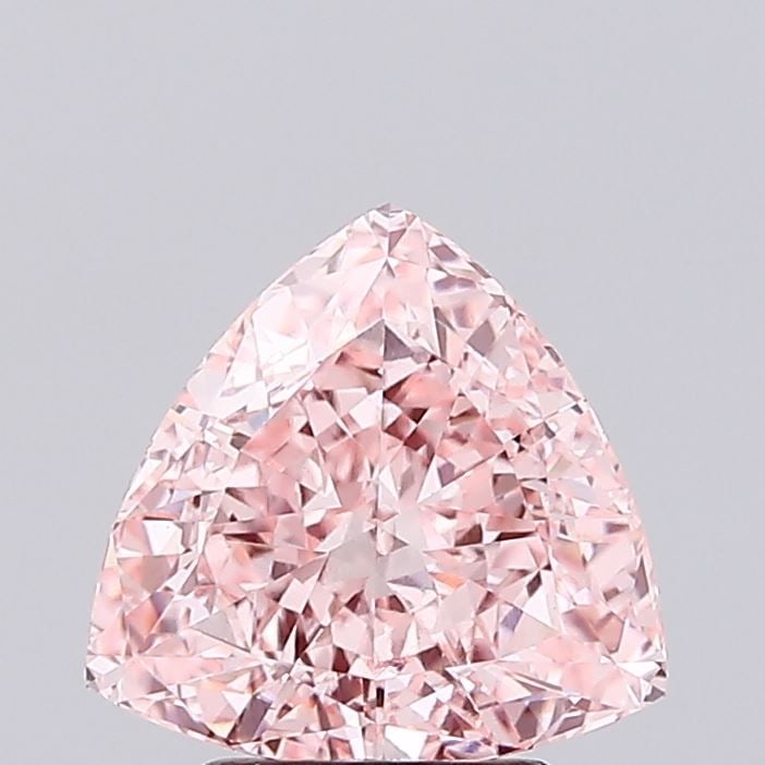 Loose Diamond - TRIANGULAR 2.75ct Fancy Vivid Pink VVS2: Loose Diamond - TRIANGULAR 2.75ct Fancy Vivid Pink VVS2 Source: This is a real non-mined Diamond that has been grown in a lab Shape: TRIANGULAR Carats: 2.75 Color: Fancy Vivid Pink Certification: IGI 