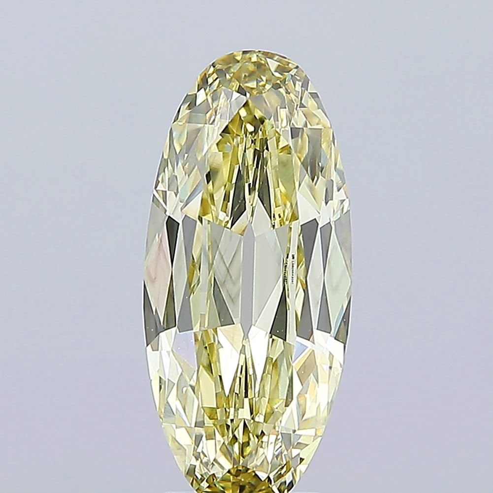Loose Diamond - OVAL 4.03ct Fancy Yellow VS2: Loose Diamond - OVAL 4.03ct Fancy Yellow VS2 Source: This is a real non-mined Diamond that has been grown in a lab Shape: OVAL Carats: 4.03 Color: Fancy Yellow Certification: IGI Video: