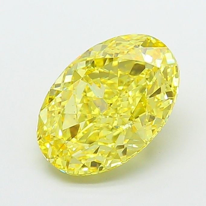 Loose Diamond - OVAL 4.09ct Fancy Intense Yellow VS1: Loose Diamond - OVAL 4.09ct Fancy Intense Yellow VS1 Source: This is a real non-mined Diamond that has been grown in a lab Shape: OVAL Carats: 4.09 Color: Fancy Intense Yellow Certification: IGI Video