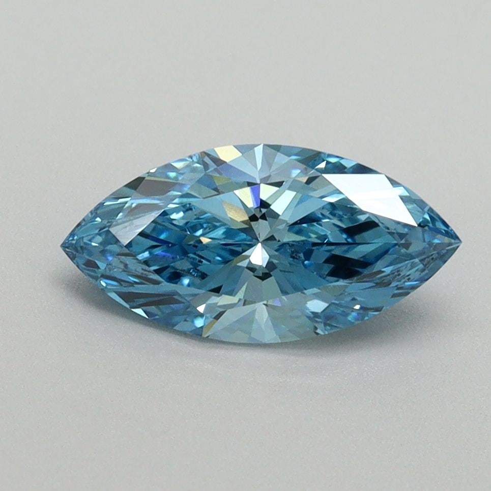 Loose Diamond - MARQUISE 1.07ct Fancy Vivid Blue VS1: Loose Diamond - MARQUISE 1.07ct Fancy Vivid Blue VS1 Source: This is a real non-mined Diamond that has been grown in a lab Shape: MARQUISE Carats: 1.07 Color: Fancy Vivid Blue Certification: IGI Video