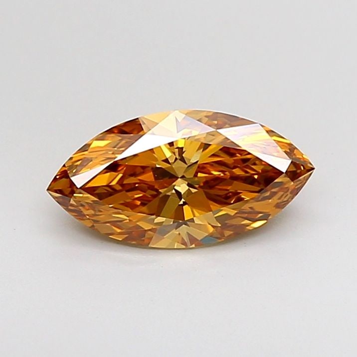 Loose Diamond - MARQUISE 1.23ct Fancy Brown VVS2: Loose Diamond - MARQUISE 1.23ct Fancy Brown VVS2 Source: This is a real non-mined Diamond that has been grown in a lab Shape: MARQUISE Carats: 1.23 Color: Fancy Brown Certification: IGI The Diamond De