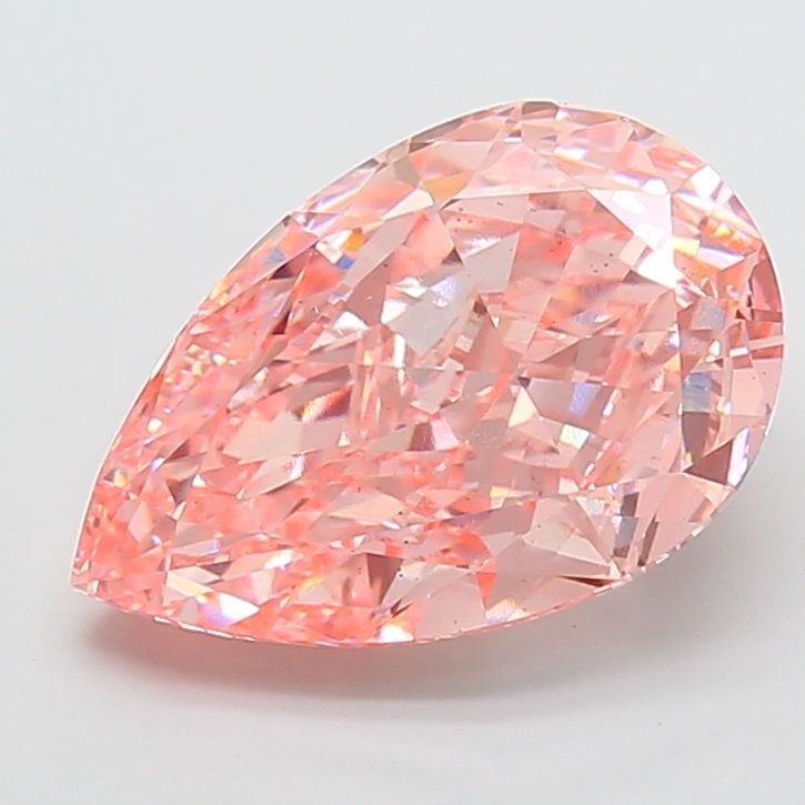 Loose Diamond - PEAR 10.03ct Fancy Vivid Pink VS2: Loose Diamond - PEAR 10.03ct Fancy Vivid Pink VS2 Source: This is a real non-mined Diamond that has been grown in a lab Shape: PEAR Carats: 10.03 Color: Fancy Vivid Pink Certification: IGI Video:
