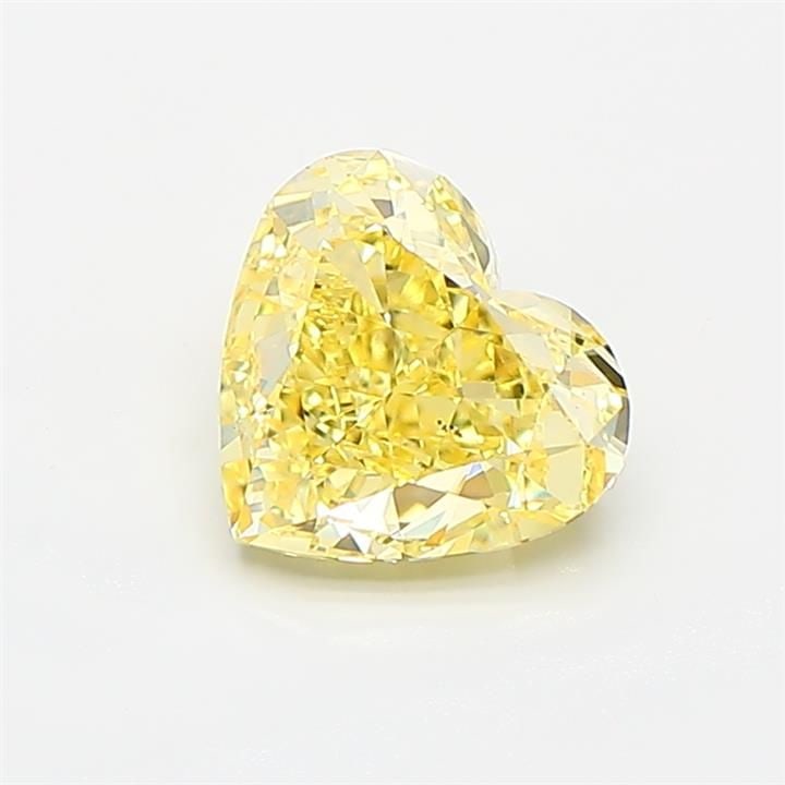 Loose Diamond - HEART 1.03ct Fancy Intense Yellow VS1: Loose Diamond - HEART 1.03ct Fancy Intense Yellow VS1 Source: This is a real non-mined Diamond that has been grown in a lab Shape: HEART Carats: 1.03 Color: Fancy Intense Yellow Certification: IGI Vid