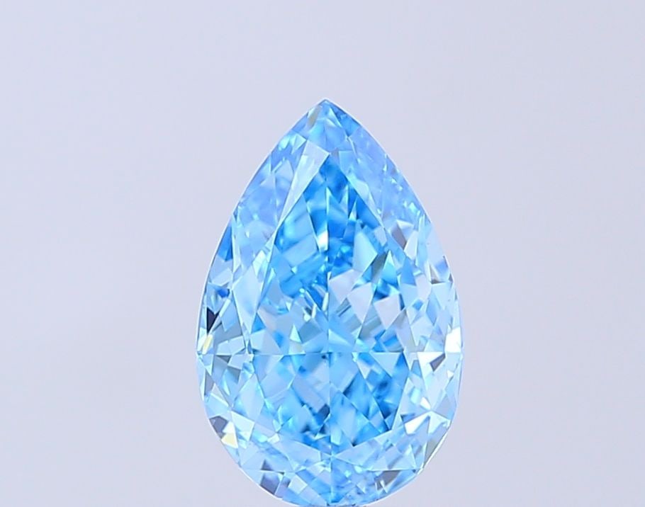 Loose Diamond - PEAR 2.17ct Fancy Vivid Blue VS1: Loose Diamond - PEAR 2.17ct Fancy Vivid Blue VS1 Source: This is a real non-mined Diamond that has been grown in a lab Shape: PEAR Carats: 2.17 Color: Fancy Vivid Blue Certification: IGI Video:
