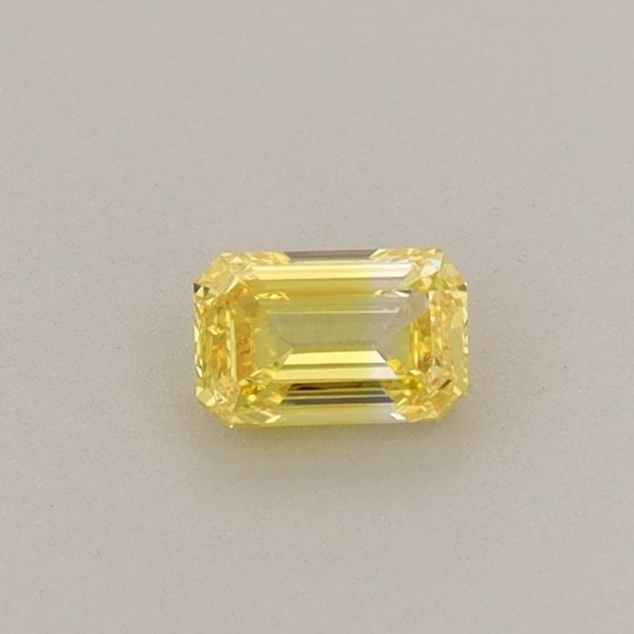 Loose Diamond - EMERALD 0.22ct Fancy Vivid Yellow IF: Loose Diamond - EMERALD 0.22ct Fancy Vivid Yellow IF Source: This is a real non-mined Diamond that has been grown in a lab Shape: EMERALD Carats: 0.22 Color: Fancy Vivid Yellow Certification: IGI Vide